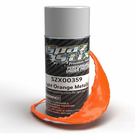 SPAZ STIX 3.5 oz Can Metallic Aerosol Paint, Light Orange SZX00359